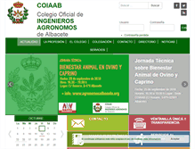 Tablet Screenshot of agronomosalbacete.com